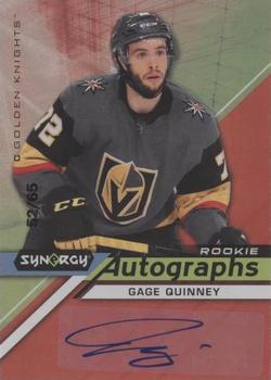 2020-21 Upper Deck Synergy - Autographs Rookies Red #AR-GQ Gage Quinney Front