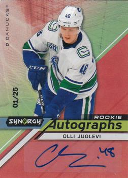 2020-21 Upper Deck Synergy - Autographs Rookies Red #AR-OJ Olli Juolevi Front