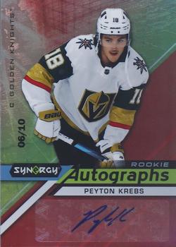 2020-21 Upper Deck Synergy - Autographs Rookies Red #AR-PK Peyton Krebs Front
