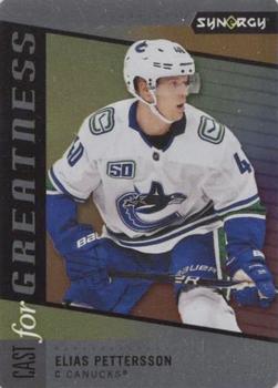 2020-21 Upper Deck Synergy - Cast for Greatness #CG-3 Elias Pettersson Front