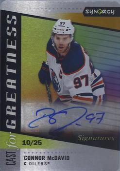2020-21 Upper Deck Synergy - Cast for Greatness Signatures #CGS-CM Connor McDavid Front