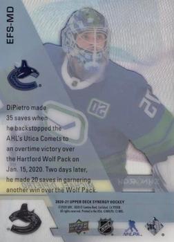 2020-21 Upper Deck Synergy - Exceptional Futures #EFS-MD Michael DiPietro Back