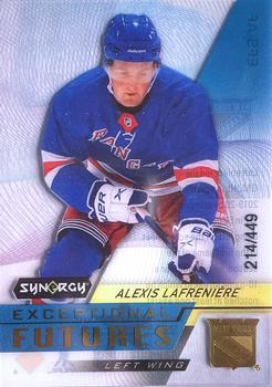 2020-21 Upper Deck Synergy - Exceptional Futures Gold #EFS-AF Alexis Lafreniere Front
