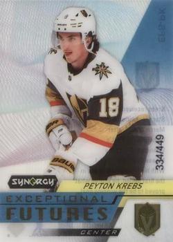 2020-21 Upper Deck Synergy - Exceptional Futures Gold #EFS-PK Peyton Krebs Front