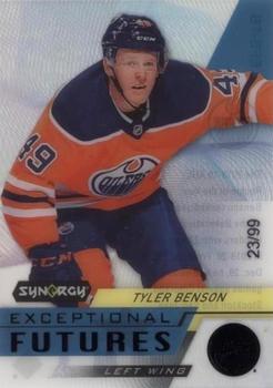 2020-21 Upper Deck Synergy - Exceptional Futures Black #EFS-TB Tyler Benson Front
