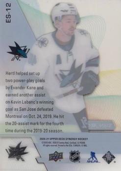 2020-21 Upper Deck Synergy - Exceptional Stars #ES-12 Tomas Hertl Back