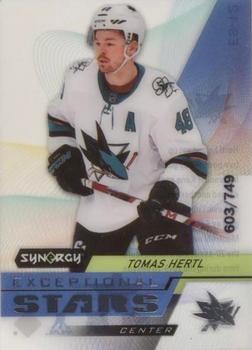 2020-21 Upper Deck Synergy - Exceptional Stars #ES-12 Tomas Hertl Front