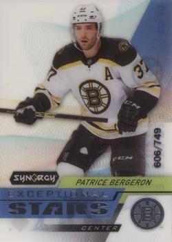2020-21 Upper Deck Synergy - Exceptional Stars #ES-16 Patrice Bergeron Front