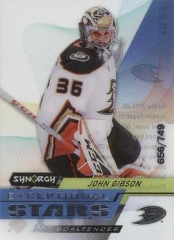 2020-21 Upper Deck Synergy - Exceptional Stars #ES-23 John Gibson Front