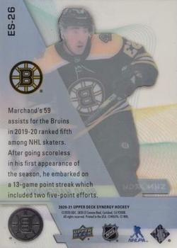 2020-21 Upper Deck Synergy - Exceptional Stars #ES-26 Brad Marchand Back
