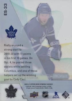 2020-21 Upper Deck Synergy - Exceptional Stars #ES-33 Morgan Rielly Back