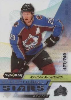 2020-21 Upper Deck Synergy - Exceptional Stars #ES-36 Nathan MacKinnon Front
