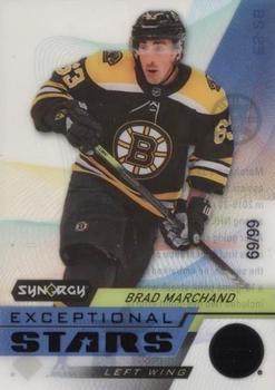 2020-21 Upper Deck Synergy - Exceptional Stars Black #ES-26 Brad Marchand Front