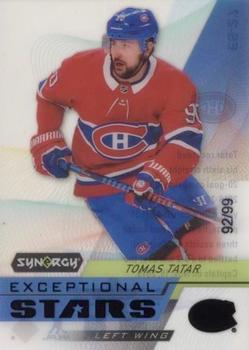 2020-21 Upper Deck Synergy - Exceptional Stars Black #ES-27 Tomas Tatar Front