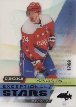 2020-21 Upper Deck Synergy - Exceptional Stars Black #ES-31 John Carlson Front