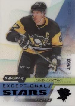 2020-21 Upper Deck Synergy - Exceptional Stars Black #ES-32 Sidney Crosby Front