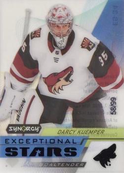 2020-21 Upper Deck Synergy - Exceptional Stars Black #ES-34 Darcy Kuemper Front