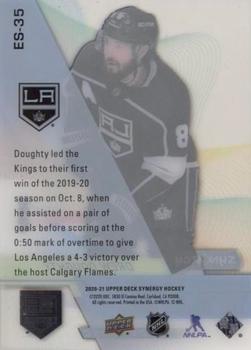 2020-21 Upper Deck Synergy - Exceptional Stars Black #ES-35 Drew Doughty Back