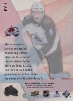 2020-21 Upper Deck Synergy - Exceptional Young Stars Black #EY-1 Cale Makar Back