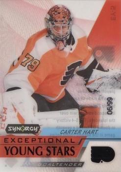 2020-21 Upper Deck Synergy - Exceptional Young Stars Black #EY-5 Carter Hart Front
