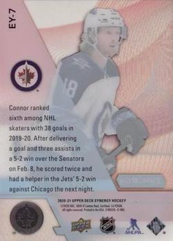 2020-21 Upper Deck Synergy - Exceptional Young Stars Black #EY-7 Kyle Connor Back