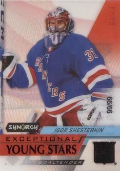 2020-21 Upper Deck Synergy - Exceptional Young Stars Black #EY-11 Igor Shesterkin Front