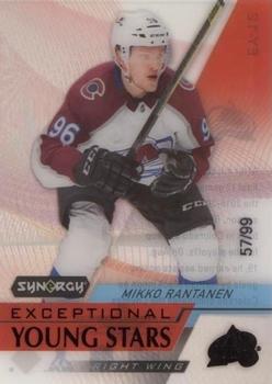 2020-21 Upper Deck Synergy - Exceptional Young Stars Black #EY-12 Mikko Rantanen Front