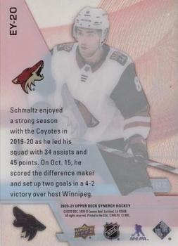 2020-21 Upper Deck Synergy - Exceptional Young Stars Black #EY-20 Nick Schmaltz Back