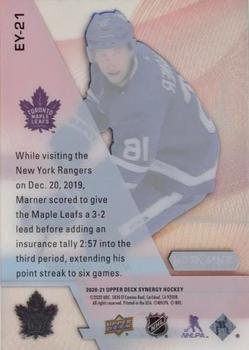 2020-21 Upper Deck Synergy - Exceptional Young Stars Black #EY-21 Mitch Marner Back