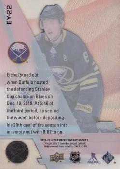 2020-21 Upper Deck Synergy - Exceptional Young Stars Black #EY-22 Jack Eichel Back