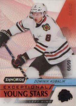 2020-21 Upper Deck Synergy - Exceptional Young Stars Black #EY-25 Dominik Kubalik Front