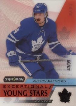 2020-21 Upper Deck Synergy - Exceptional Young Stars Black #EY-27 Auston Matthews Front