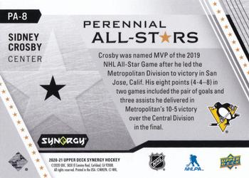 2020-21 Upper Deck Synergy - Perennial All-Stars #PA-8 Sidney Crosby Back