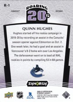 2020-21 Upper Deck Synergy - Roaring 20's #R-1 Quinn Hughes Back