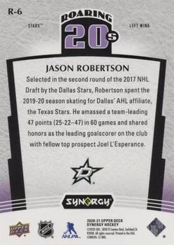 2020-21 Upper Deck Synergy - Roaring 20's #R-6 Jason Robertson Back