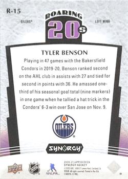 2020-21 Upper Deck Synergy - Roaring 20's #R-15 Tyler Benson Back