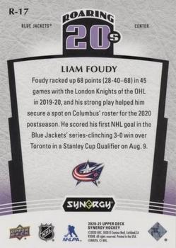 2020-21 Upper Deck Synergy - Roaring 20's #R-17 Liam Foudy Back