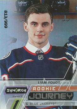 2020-21 Upper Deck Synergy - Rookie Journey Draft #RJ-LF Liam Foudy Front