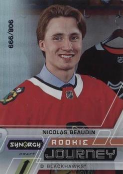 2020-21 Upper Deck Synergy - Rookie Journey Draft #RJ-NB Nicolas Beaudin Front