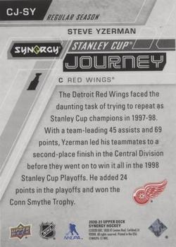 2020-21 Upper Deck Synergy - Stanley Cup Journey Regular Season #CJ-SY Steve Yzerman Back