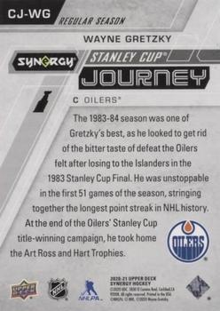 2020-21 Upper Deck Synergy - Stanley Cup Journey Regular Season #CJ-WG Wayne Gretzky Back