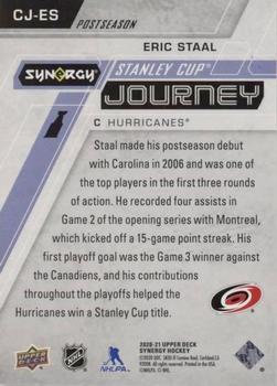 2020-21 Upper Deck Synergy - Stanley Cup Journey Post-Season #CJ-ES Eric Staal Back