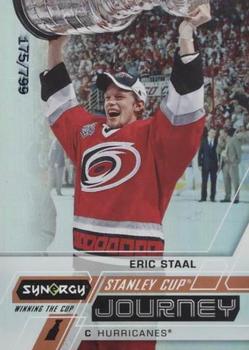 2020-21 Upper Deck Synergy - Stanley Cup Journey Winning the Cup #CJ-ES Eric Staal Front