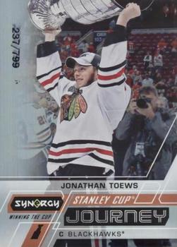 2020-21 Upper Deck Synergy - Stanley Cup Journey Winning the Cup #CJ-JT Jonathan Toews Front
