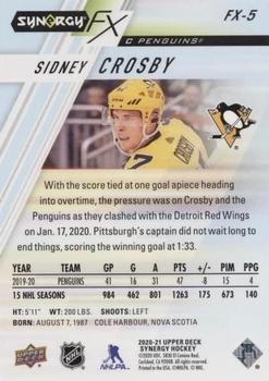 2020-21 Upper Deck Synergy - Synergy FX #FX-5 Sidney Crosby Back