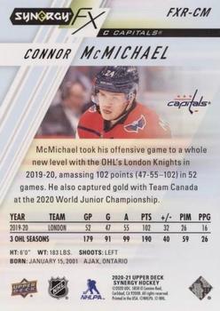 2020-21 Upper Deck Synergy - Synergy FX Rookies #FXR-CM Connor McMichael Back