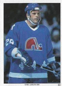 1990-91 Panini Super Poster Quebec Nordiques #3 Steven Finn Front