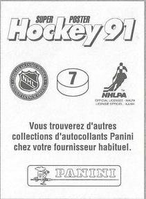 1990-91 Panini Team Stickers Quebec Nordiques #7 Scott Gordon Back