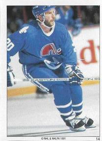 1990-91 Panini Super Poster Quebec Nordiques #14 Claude Loiselle Front
