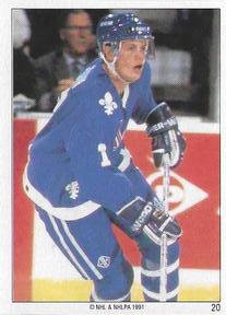 1990-91 Panini Team Stickers Quebec Nordiques #20 Mats Sundin Front